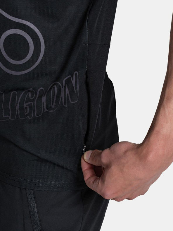 Kilpi Черна мъжка спортна тениска с щампа Kilpi REMIDO