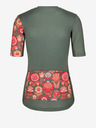 Kilpi Дамска колоездачна фланелка с цветя в цвят каки Kilpi ORETI