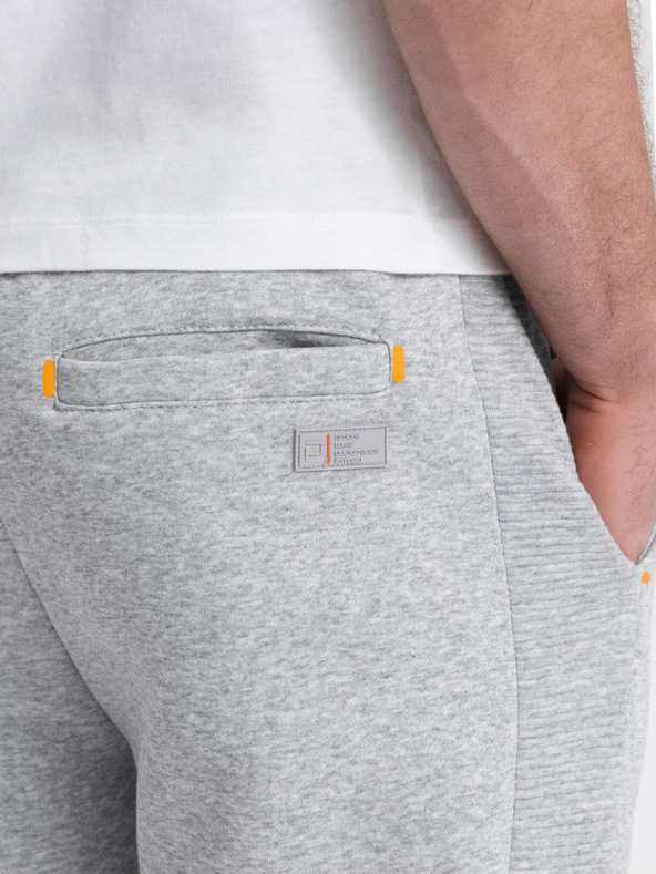 Ombre Clothing Светлосиво мъжко долнище Ombre Clothing