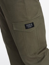 Ombre Clothing Тъмнозелени мъжки товарни панталони Ombre Clothing