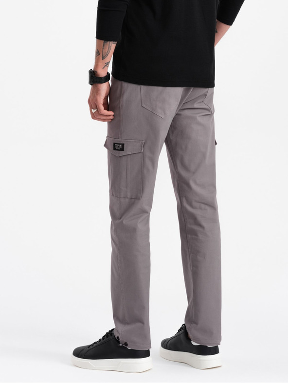 Ombre Clothing Сиви мъжки панталони Ombre Облекло