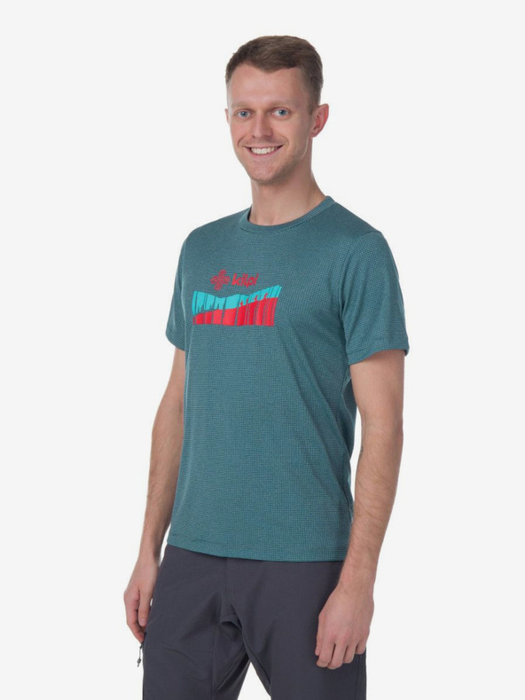 Kilpi Мъжка спортна тениска Kilpi GIACINTO в цвят каки