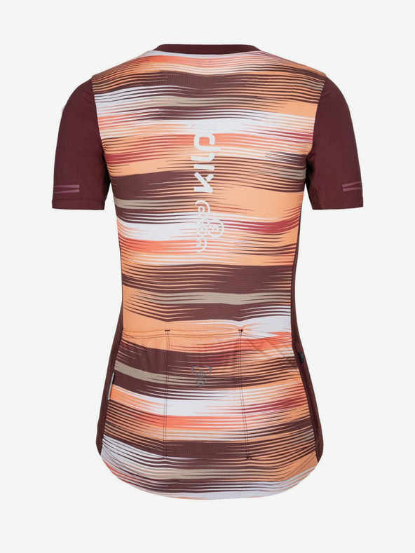 Kilpi Виненооранжева дамска колоездачна фланелка Kilpi MOATE