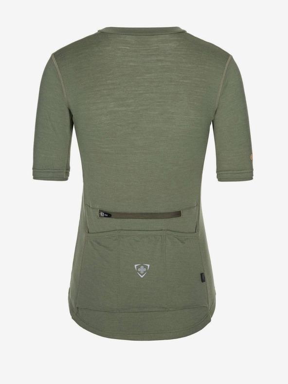 Kilpi Дамска колоездачна фланелка Kilpi MEARIL в цвят каки