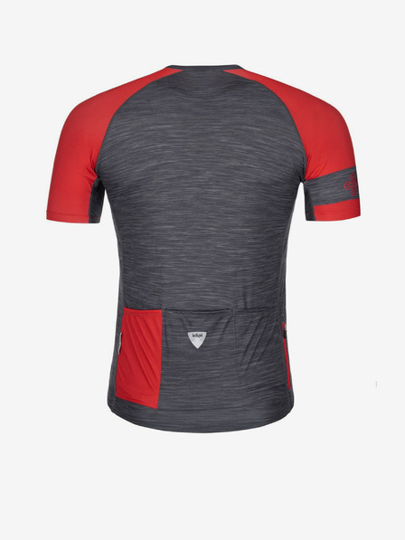 Kilpi Червено и сиво мъжко колоездачно трико Kilpi SELVA