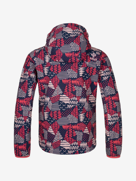 Kilpi Синьо и розово шарено софтшел яке за момичета KILPI RAVIA