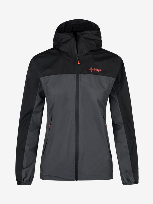 Kilpi Черно-сиво дамско спортно яке Kilpi HURRICANE