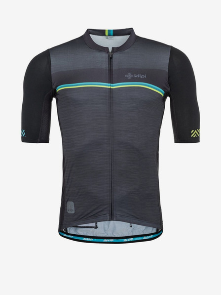 Kilpi Черна мъжка колоездачна фланелка Kilpi Tino-M