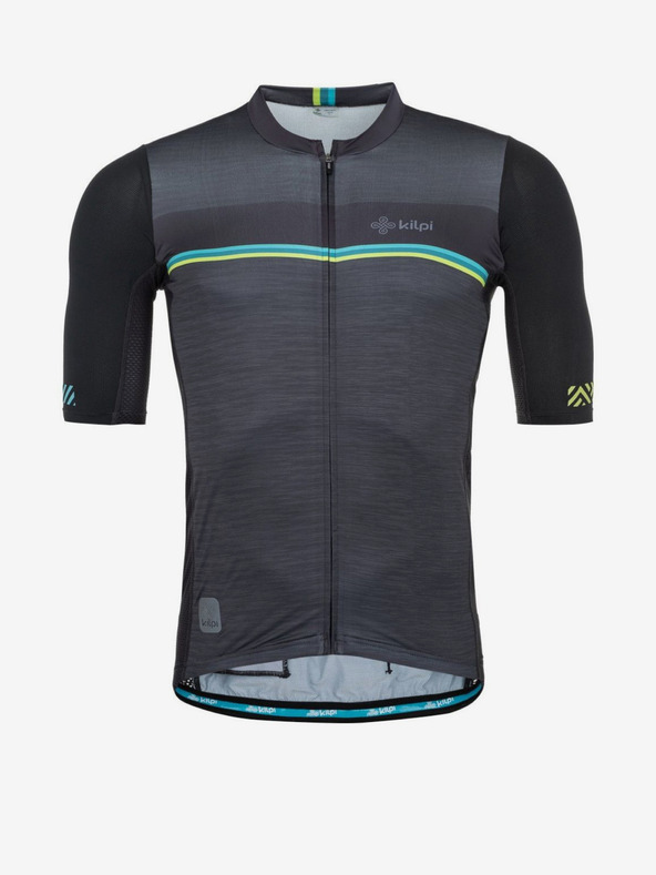 Kilpi Черна мъжка колоездачна фланелка Kilpi Tino-M