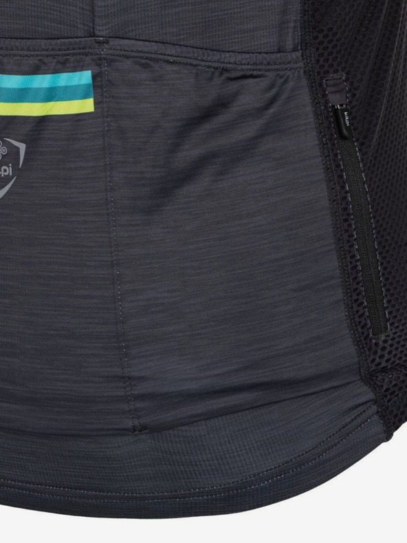 Kilpi Черна мъжка колоездачна фланелка Kilpi Tino-M