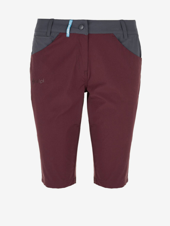 Kilpi Дамски спортни шорти Kilpi Sylane-W в цвят бордо