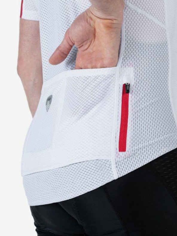 Kilpi Бяла мъжка колоездачна фланелка Kilpi NERITO