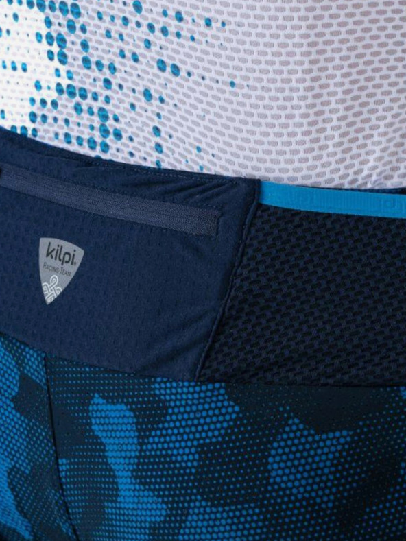 Kilpi Тъмносини мъжки шарени шорти за бягане 2в1 Kilpi BERGEN