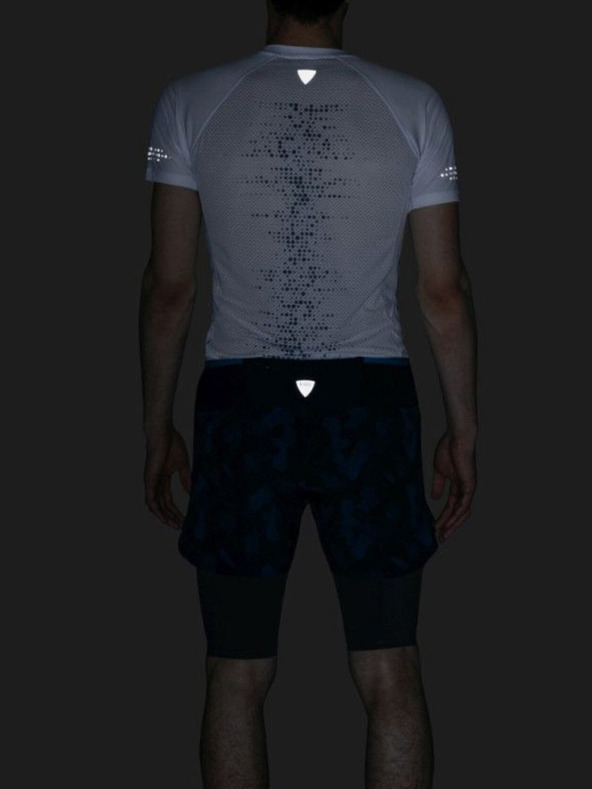 Kilpi Тъмносини мъжки шарени шорти за бягане 2в1 Kilpi BERGEN