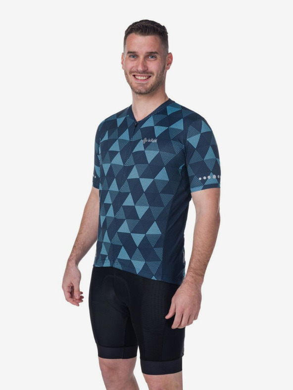 Kilpi Тъмносиньо мъжко колоездачно трико с шарка Kilpi SALETTA-M