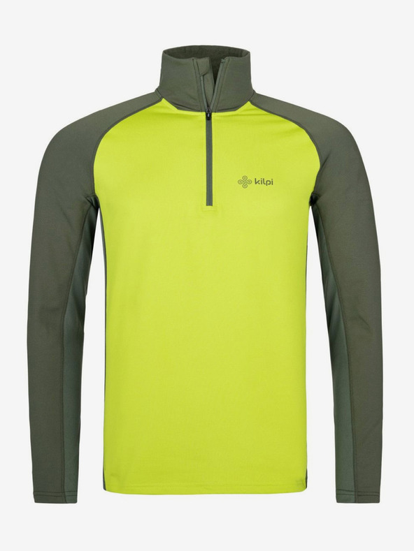 Kilpi Неоново зелена мъжка спортна риза със стояща яка Kilpi WILLIE