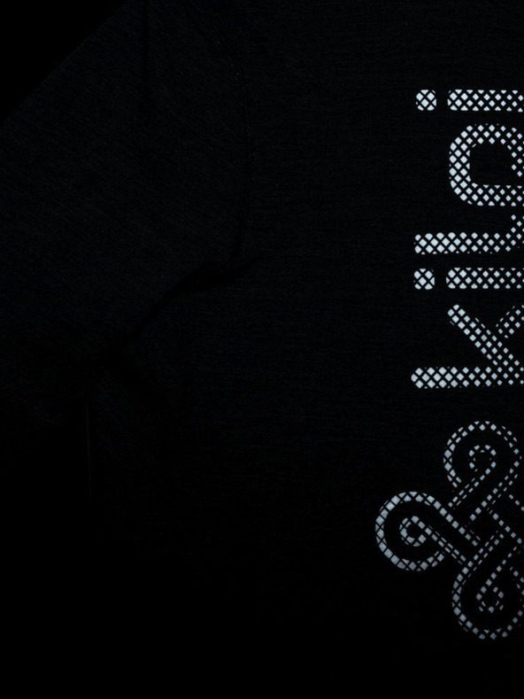 Kilpi Черна мъжка спортна тениска с цип Kilpi SONET