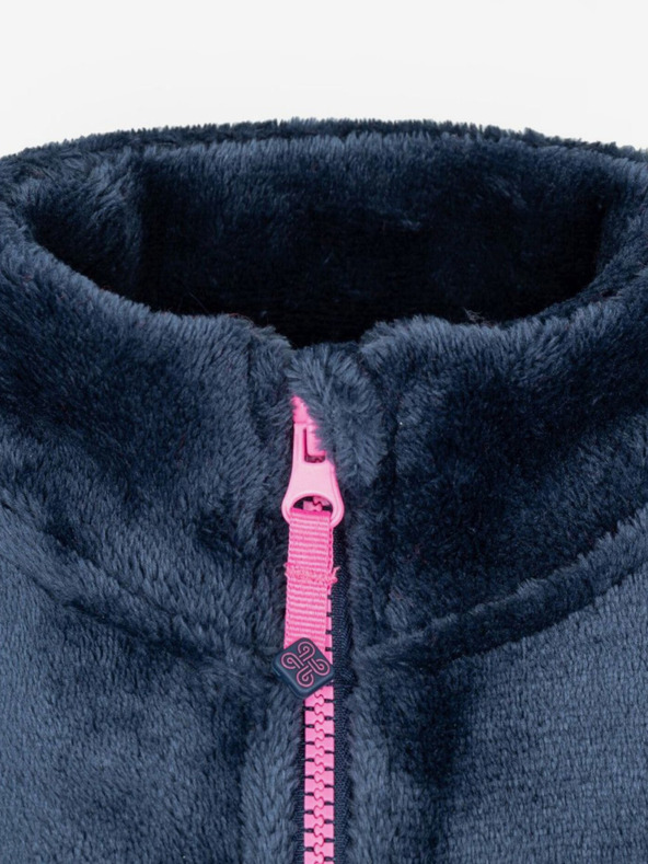 Kilpi Тъмнорозов момичешки суитшърт с цип от полар Kilpi ERIN