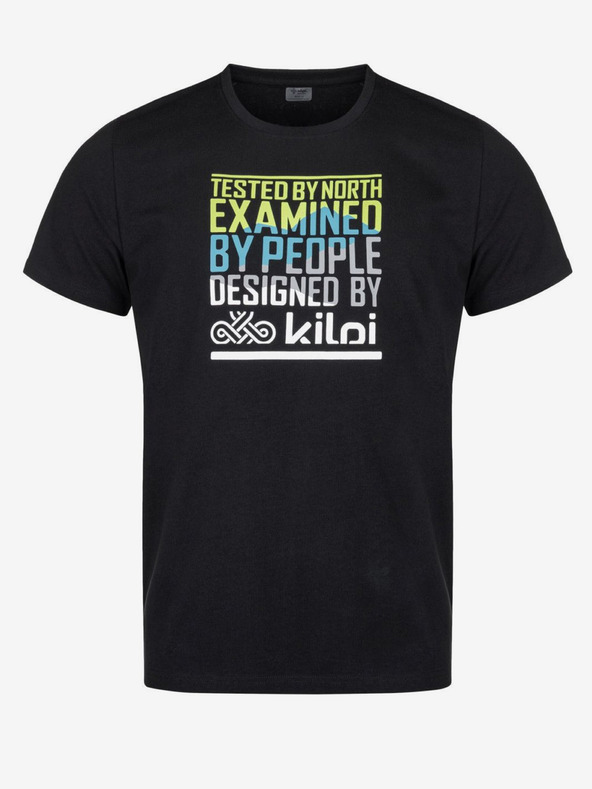 Kilpi Черна мъжка тениска с щампа Kilpi TYPON