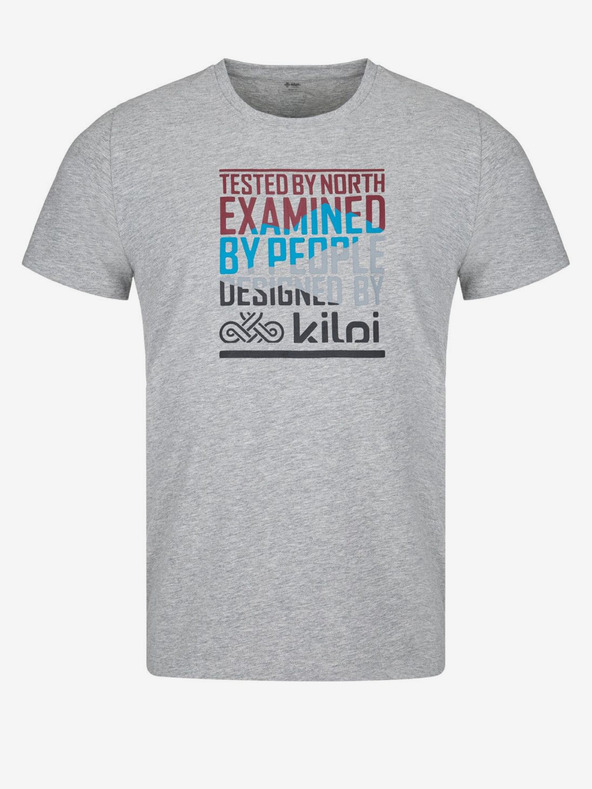 Kilpi Сива мъжка тениска с щампа Kilpi TYPON