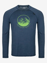 Kilpi Тъмно синя мъжка термална риза от мериносова вълна Kilpi MAVORA TOP