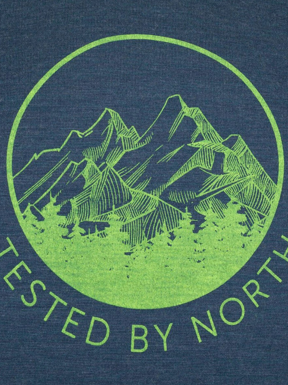 Kilpi Тъмно синя мъжка термална риза от мериносова вълна Kilpi MAVORA TOP