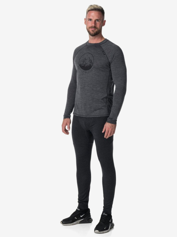 Kilpi Тъмно синя мъжка термална риза от мериносова вълна Kilpi MAVORA TOP