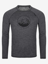 Kilpi Тъмно сива мъжка термална риза от мериносова вълна Kilpi MAVORA TOP
