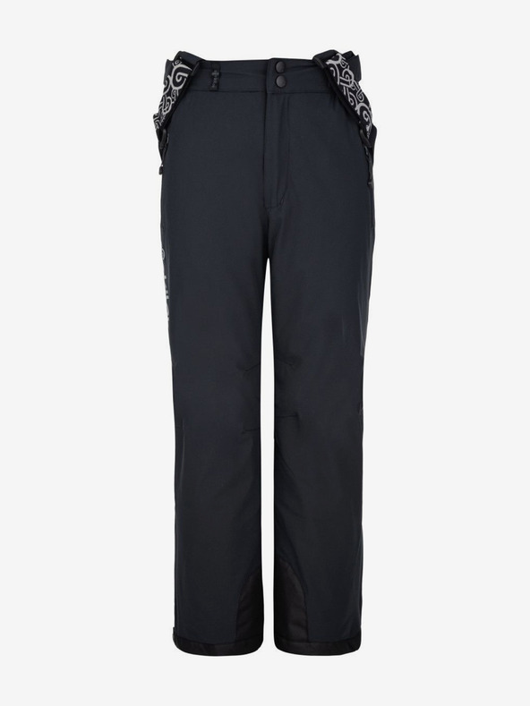 Kilpi Черни детски ски панталони Kilpi MIMAS-J