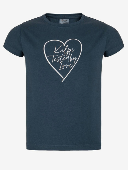 Kilpi Тъмно синя памучна тениска за момичета Kilpi ALBION-JG