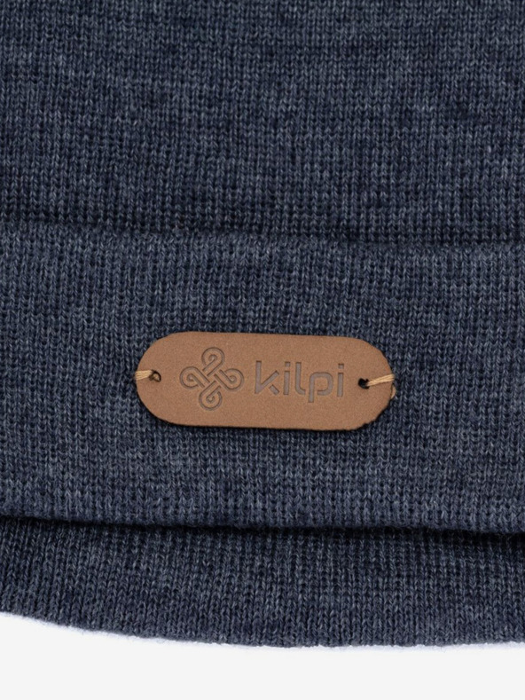Kilpi Сиво-синя плетена шапка за момчета Kilpi DON