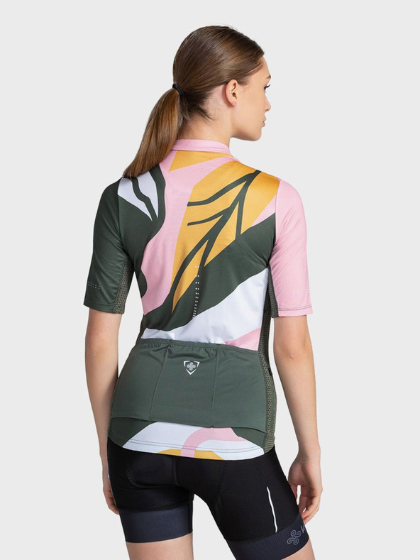 Kilpi Зелено и розово Женска спортна тениска с цип Kilpi RITAEL