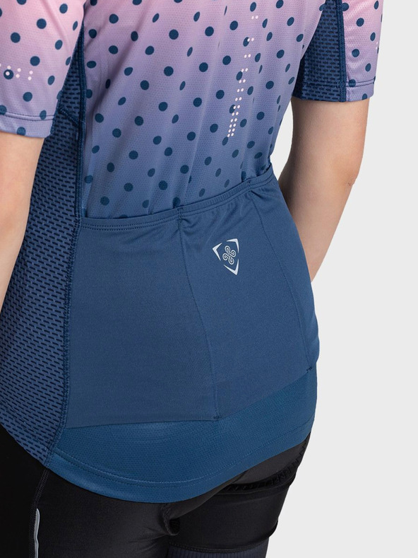 Kilpi Синьо-розова дамска спортна риза с цип Kilpi RITAEL