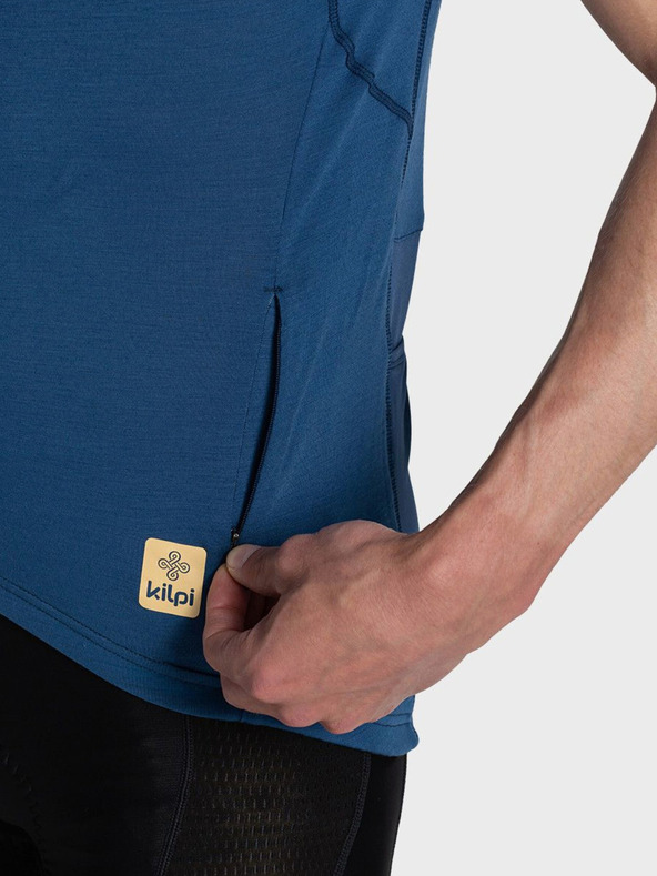 Kilpi Тъмносиня мъжка спортна тениска с щампа Kilpi PETRANA