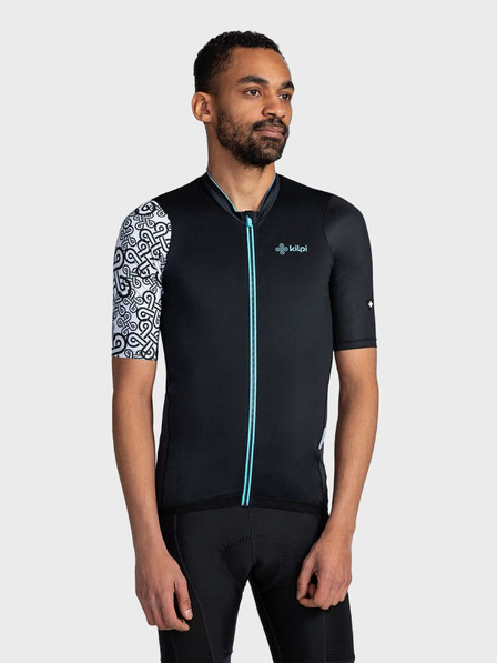 Kilpi Черна мъжка спортна тениска с цип Kilpi PICARD