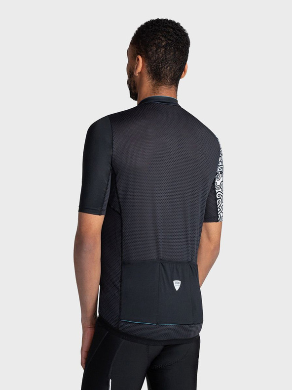 Kilpi Черна мъжка спортна тениска с цип Kilpi PICARD