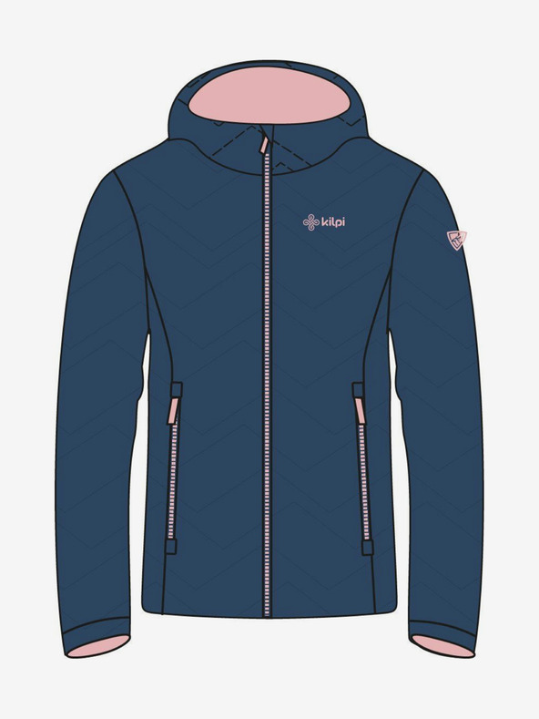 Kilpi Тъмносиньо зимно ватирано яке за момичета Kilpi REBEKI