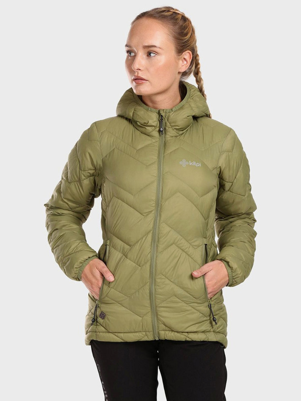 Kilpi Зелено дамско зимно ватирано яке Kilpi REBEKI
