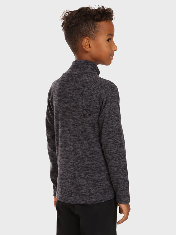 Kilpi Тъмно сиво детско вълнено яке с качулка и цип Kilpi ALACANT