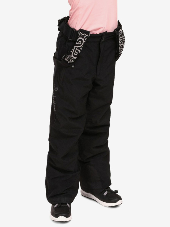 Kilpi Черни детски скиорски панталони Kilpi GABONE