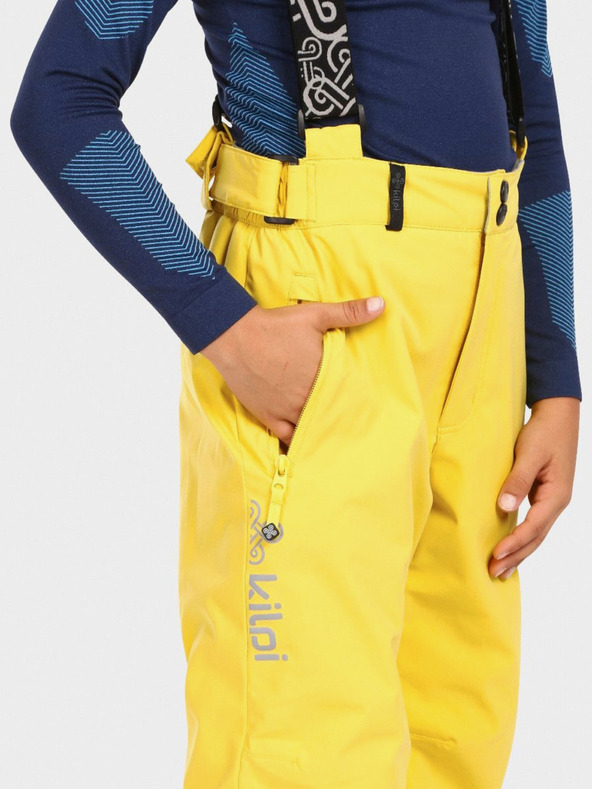 Kilpi Жълти ски панталони за момчета KILPI MIMAS