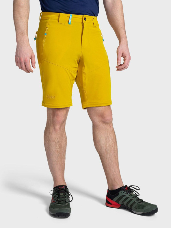 Kilpi Жълти мъжки панталони за открито Kilpi HOSIO