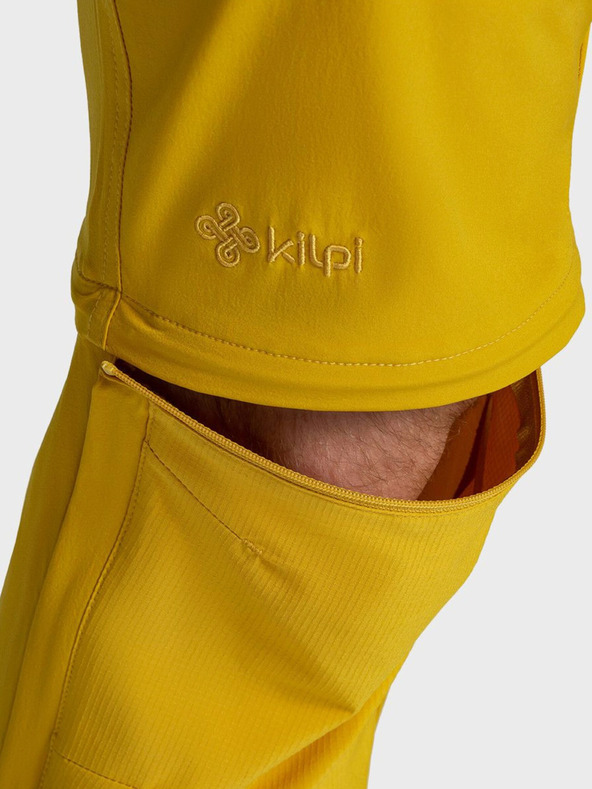 Kilpi Жълти мъжки панталони за открито Kilpi HOSIO