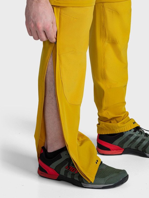 Kilpi Жълти мъжки панталони за открито Kilpi HOSIO