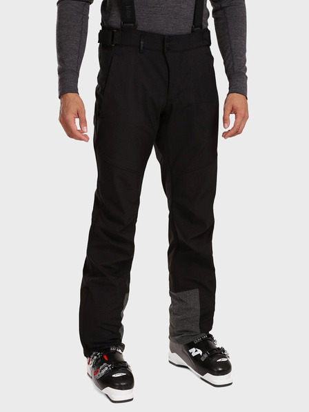 Kilpi Черен мъжки ски панталон от софтшел Kilpi RHEA