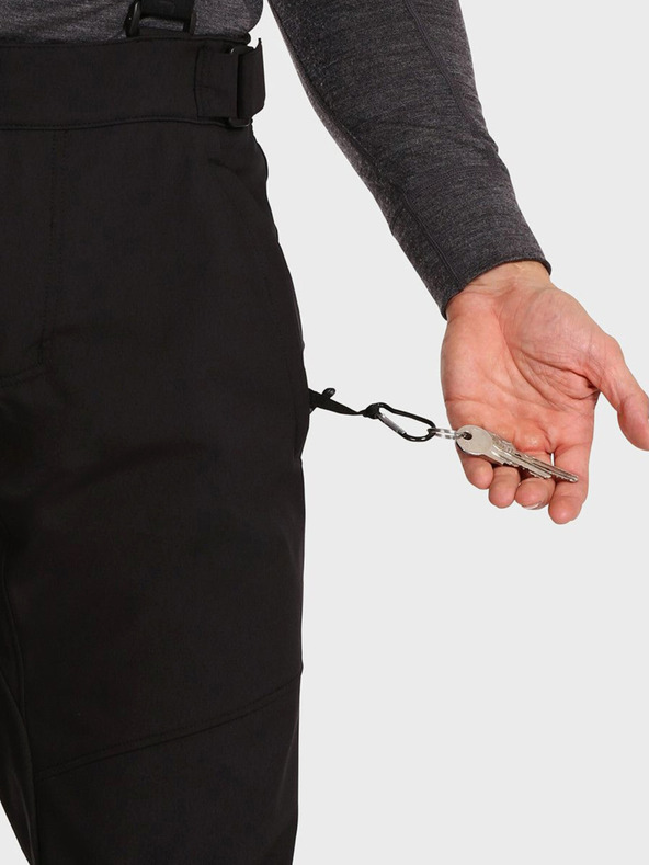 Kilpi Черен мъжки ски панталон от софтшел Kilpi RHEA