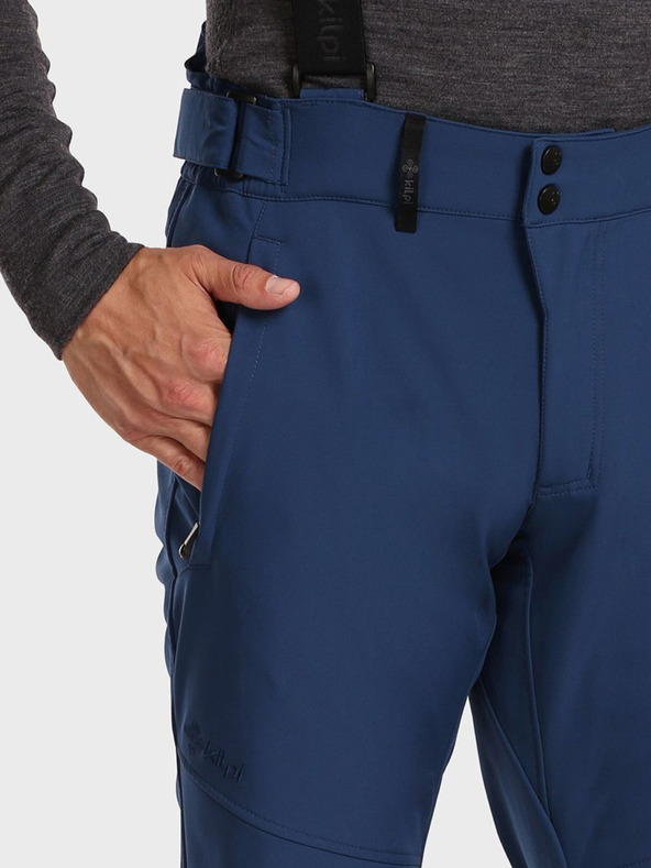 Kilpi Тъмно сини мъжки софтшел ски панталони Kilpi RHEA