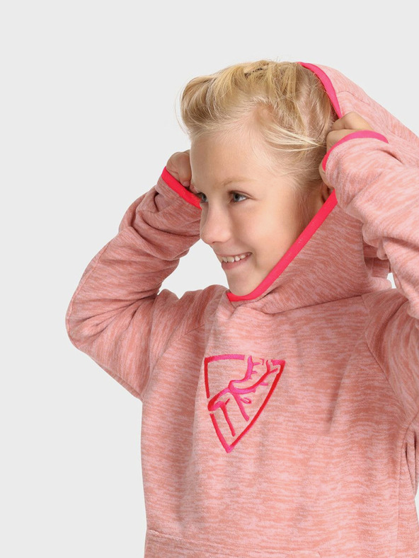 Kilpi Розов поларен суитчър за момичета Kilpi FLOND