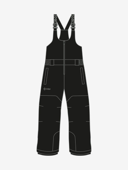 Kilpi Черен детски ски панталон Kilpi DARYL