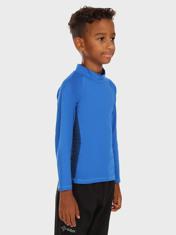 Kilpi Синя термотениска за момчета със стояща яка KILPI WILLIE